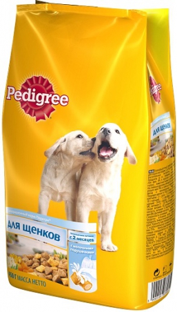 Сухой корм Pedigree Молочные подушечки для щенков (13 кг)
