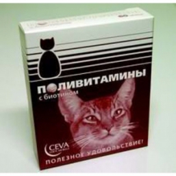 Витамины Ceva с биотином для взрослых кошек (60 шт)