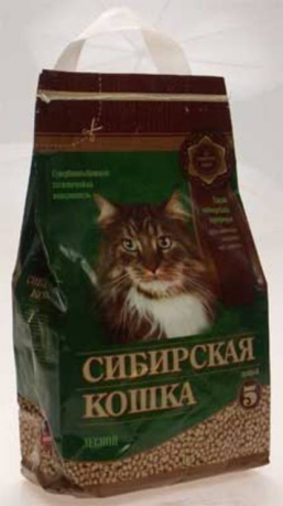 Наполнитель Сибирская кошка 5л лесной