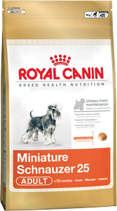 Сухой корм Royal Canin Miniature Schnauzer 25 для собак породы Миниатюрный шнауцер( 3 кг)