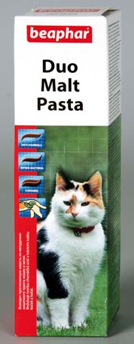 Паста Beaphar Duo-Malt Paste средство для выведения шерсти из желудка у кошек (100 г)