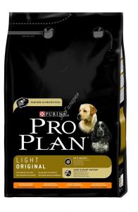 Сухой корм для собак Purina Pro Plan Light Original ( курица+рис, 3кг. )