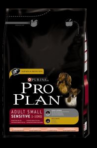 Сухой корм для собак Purina Pro Plan Adult Small Sensitive ( лосось+рис, 3кг. )