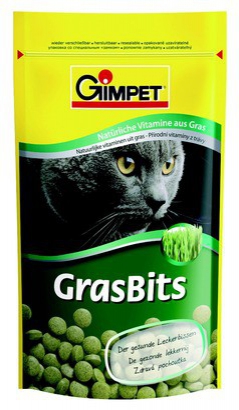 Витамины Gimpet GrasBits лакомство с высоким содержанием натуральной травы для кошек (50 г)