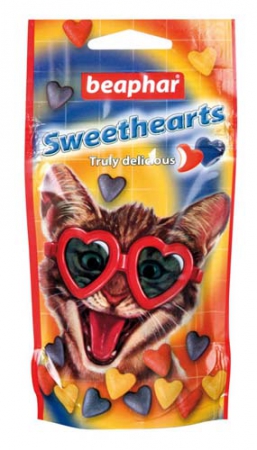 Витамины Beaphar Sweet Hearts сердечки лакомство для кошек (150 шт)