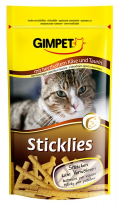 Витамины Gimpet Sticklies Lachs лакомые палочки с сыром для кошек (48 г)