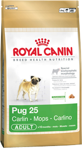 Сухой корм Royal Canin Pug 25 для собак породы Мопс ( 1,5 кг)