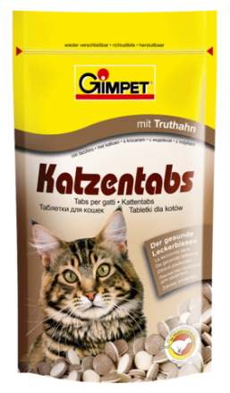 Витамины Gimpet Katzentabs с индейкой для взрослых кошек (50 г)