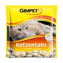 Витамины Gimpet Katzentabs с биотином и сыром москарпоне для кошек старше 8-ми недель (50 г)