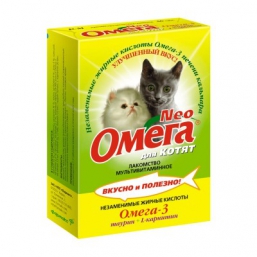 Витамины Омега Neo+C50 с таурином для котят (15 шт)