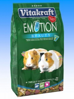 Корм ВИТАКРАФТ EMOTION BEAUTY для морских свинок СУПЕР-ПРЕМИУМ (0.6кг. )