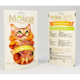 Лакомство Molina Куриные кусочки для кошек (80 г)
