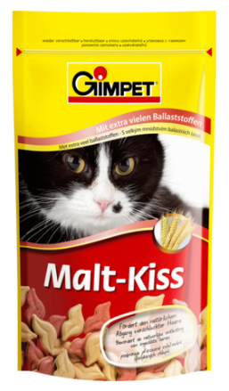 Витамины Gimpet Malt-Kiss для выведения шерсти из желудка кошки (50 г)