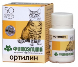 Фитомины Фитоэлита Ортилин для кошек (50 шт)