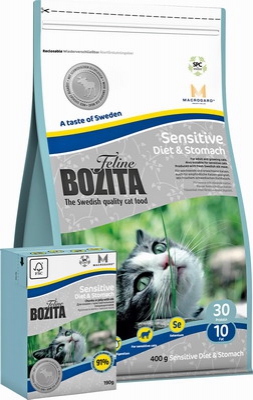  BOZITA Feline Funktion Sensitive Diet & Stomach (  , 190 .)