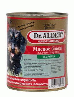 Консервы для собак Dr. Alder's Алдерс гарант (рубец, 800 г. )