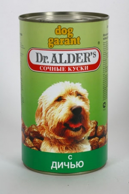Консервы для собак Dr. Alder's Дог Гарант (дичь, 1200 г.)