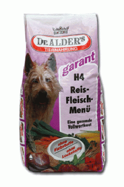 Сухой корм для собак Dr.Alders Н-4 Рисо-мясное меню (мясо+ рис, хлопья, 15 кг)