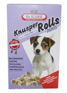 Лакомство Dr.Alder's Knusper Roll mini Печенье для щенков ( ягненок+рис, 500 г.)