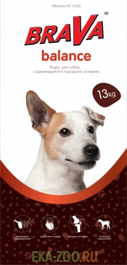 Сухой корм Brava Баланс для взрослых собак (13 кг)