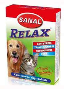 Витамины Sanal Relax Антистресс для собак (16 таблеток)