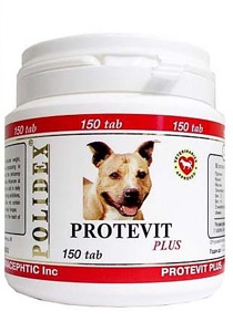 Витамины Polidex Protevit Plus для собак (150шт)