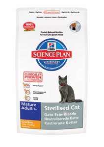   Hills Science Plan Feline Mature Adult 7+ Sterilised Cat Chicken     (, 1,5)