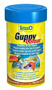 Сухой корм Tetra Guppy Colour для гуппи для окраса рыб в хлопьях (100мл, 197275)