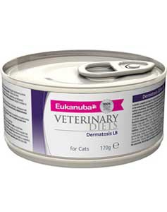 Консервы Eukanuba Veterinary Diets Dermatosis LB for Cats для кошек при кожных заболеваниях (ягненок, 190г)