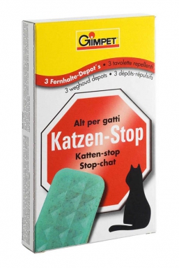 Пластинки отпугивающие Gimpet Katzen-Stop для кошек (3 шт)