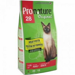 Сухой Корм Pronature-28 для Кошек (Мясной Праздник, 5,44кг)