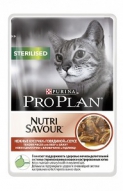 Влажный корм ProPlan Sterilised для Кошек (Говядина В Соусе 0,085 кг)