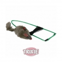 Игрушка Trixie 4065 Мышь на резинке (8 см)