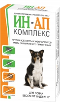 Капли ИН-АП Комплекс для собак от 10 до 20 кг (2 мл)