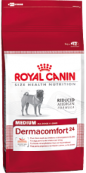   Royal Canin Medium Dermocomfort      ( 3.)