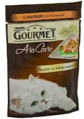 Влажный корм Gourmet A la Carte для кошек (лосось c овощами в подливе, 85г)