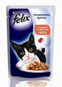Влажный корм Felix для взрослых кошек с курицей и томатами (85 г)
