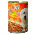 Консервы для собак Edel Dog (Нежные кусочки в соусе индейка+печень, 400 г.)