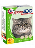 Витамины Доктор ZOO для кошек (со вкусом печени, 90 таблеток)