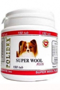 Витамины Polidex Super Wool Plus для собак (150 штук)