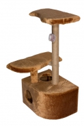 Домик-когтеточка Трехуровневый из сизаля для кошек (36*49*96см, RP8102с)