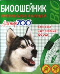 Биоошейник Доктор Zoo От Блох/Клещей для Собак Зеленый (65см)