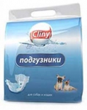 Подгузники Cliny M для собак и кошек весом 5-10кг (9штук, К203)