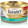 Консервы для кошек Gourmet Gold (лосось + цыпленок, 85 г.)